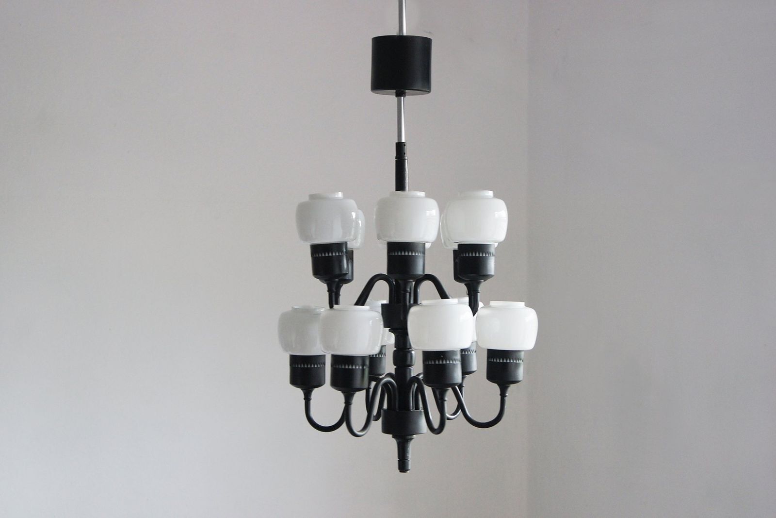 Swedish T 527 Chandelier By Hans Agne Jakobsson For Hans Agne Jakobsson Ab Markaryd, 1960s