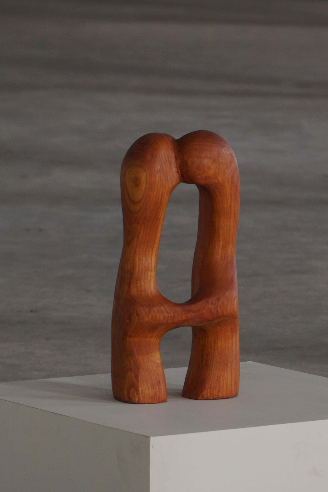 Decorative Wooden Sculpture "Love" By Ole Wettergren, Denmark, 2000s photo vintage