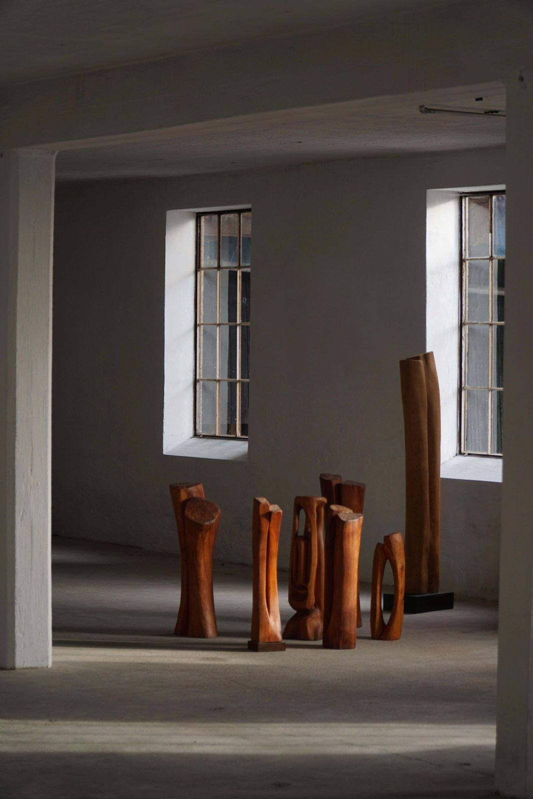Large Wooden Sculpture "Joy" By Ole Wettergren, Danish Modern, 1980s photo Art
