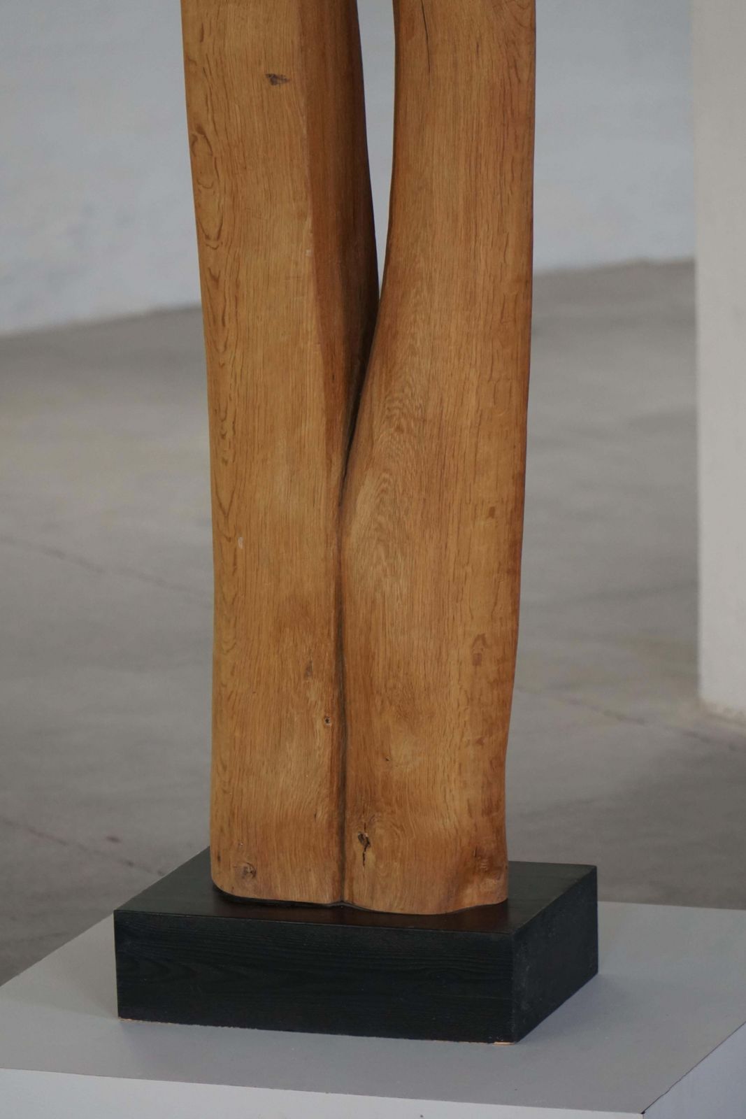 Large Wooden Sculpture "Joy" By Ole Wettergren, Danish Modern, 1980s photo vintage