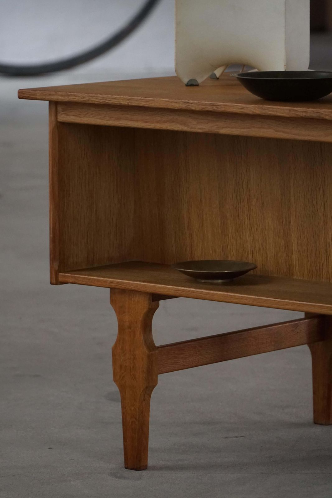 Freestanding Desk In Oak, Danish Mid Century Modern, Henning Kjærnulf, 1950s photo Furniture