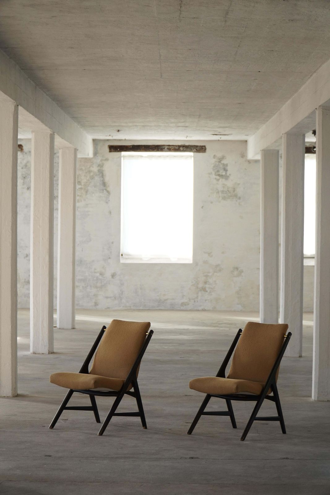 Furniture Pair Of Mid Century Armchairs In Bouclé, Swedish Mid Century Modern, 1960s photo