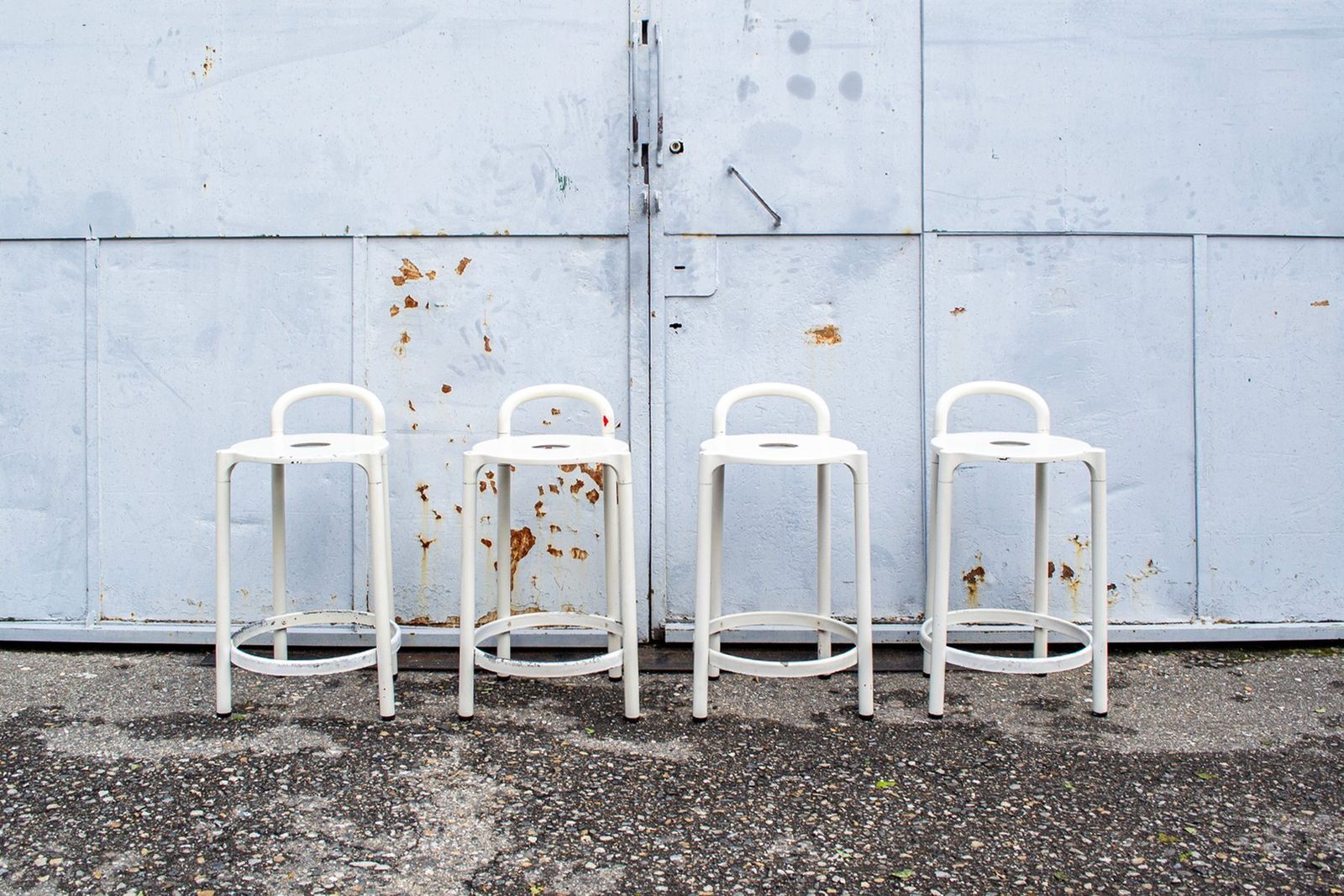 Polo Model Stools By Anna Castelli Ferrieri For Kartell, 1980s, Set Of 4