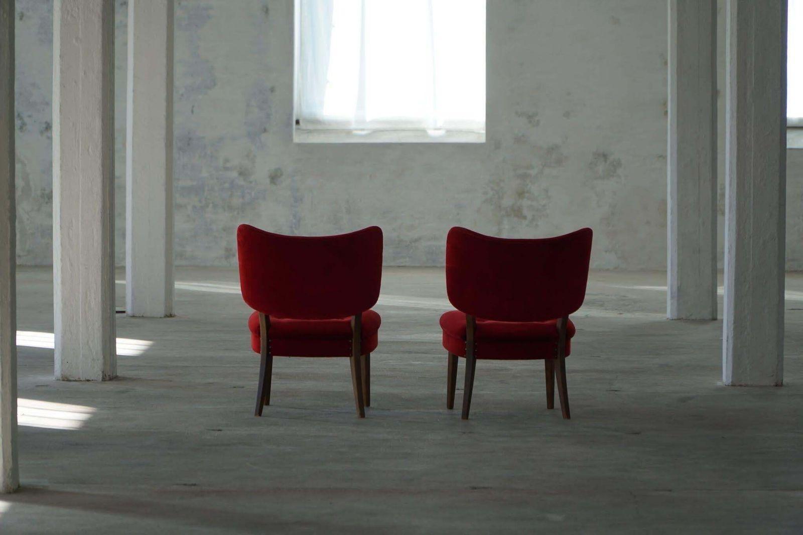 photo for sale Pair Of Gunnar Thalberg “Vilstol 205” Armchairs, Swedish Mid Century, 1950s