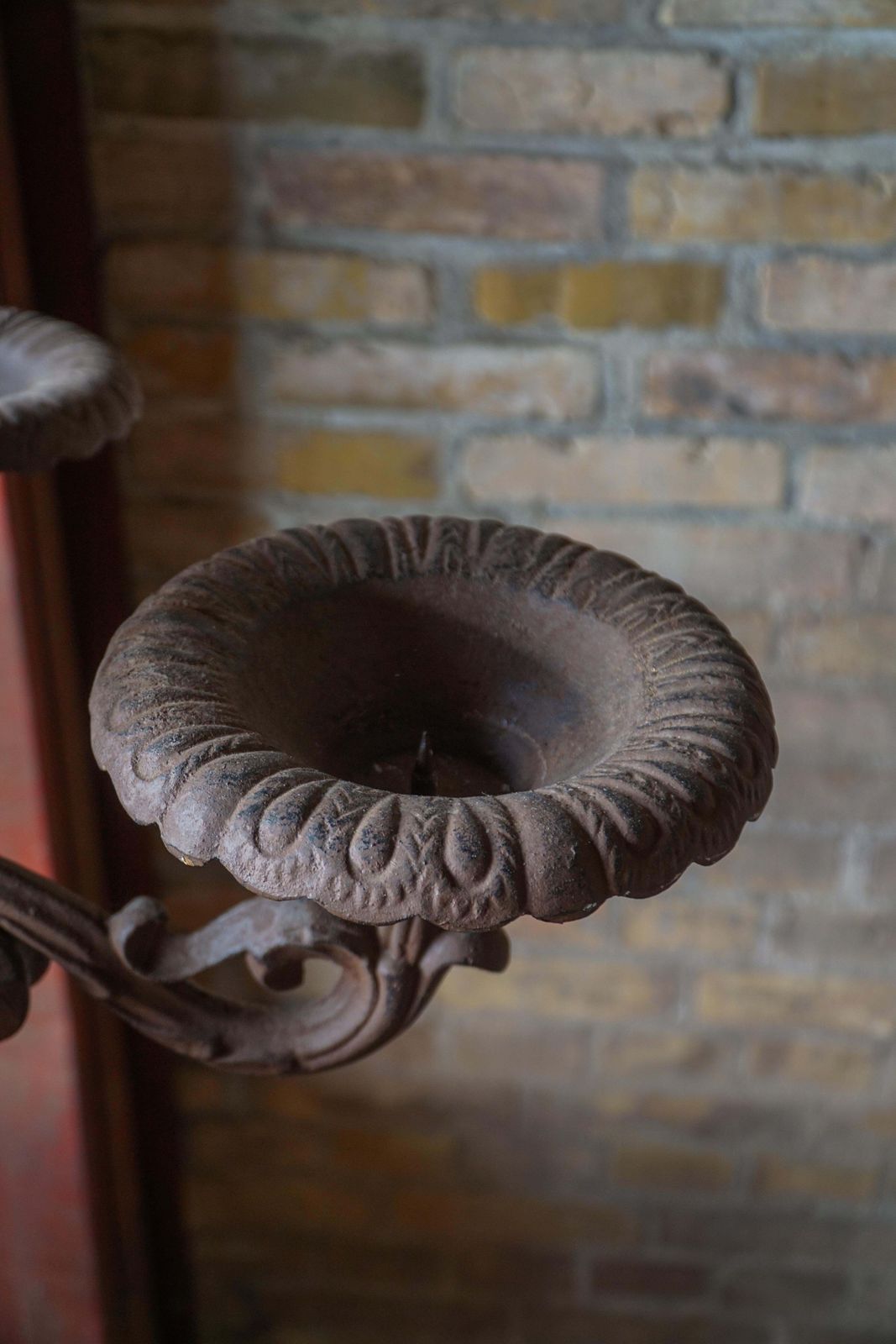 19th Century, Cast Iron Outdoor Candelabra Sculpture, Five Holders, France photo vinterior