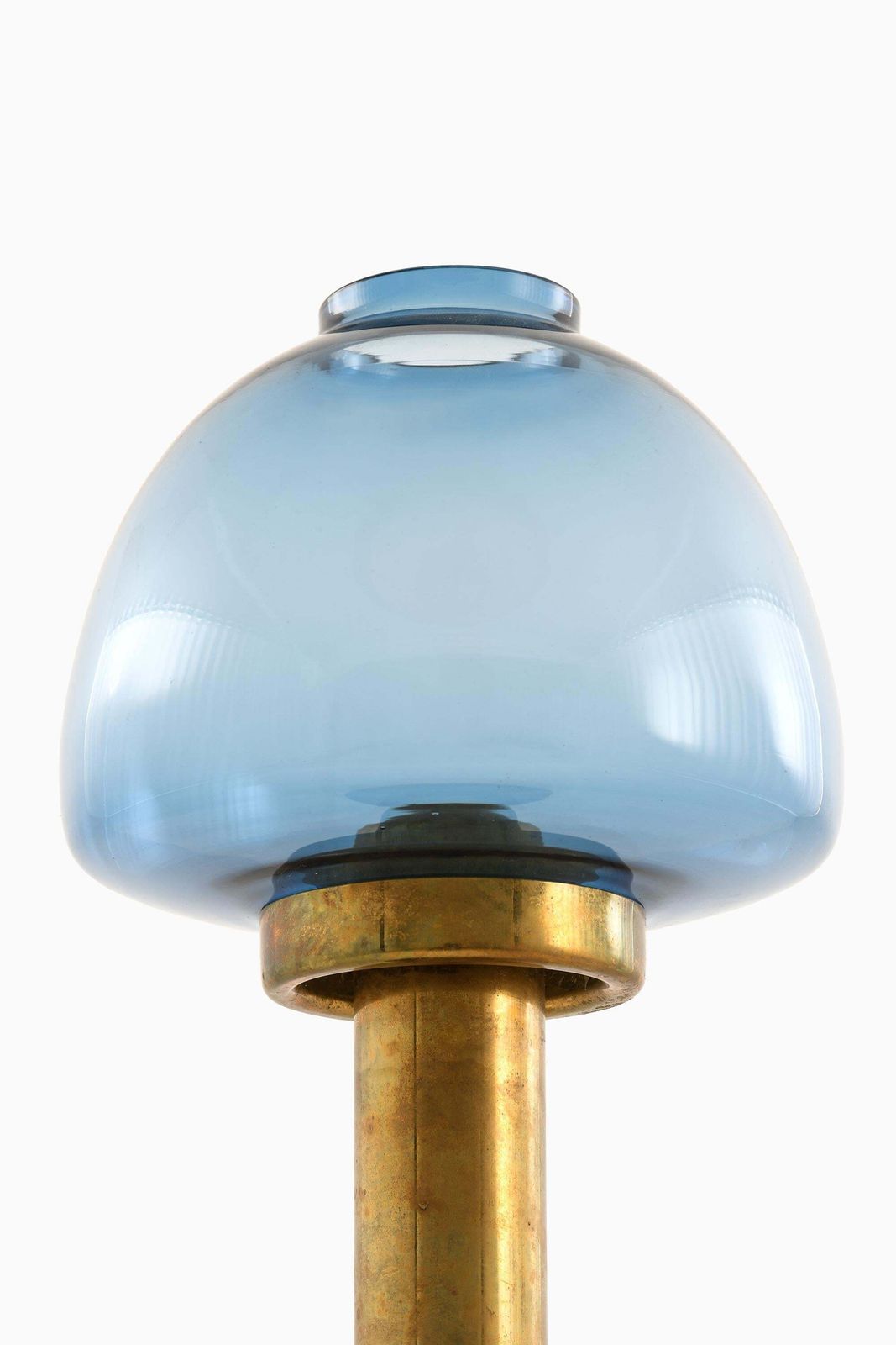 Candlestick In Soft Light Blue Hue By Hans Agne Jakobsson, 1950s photo for sale