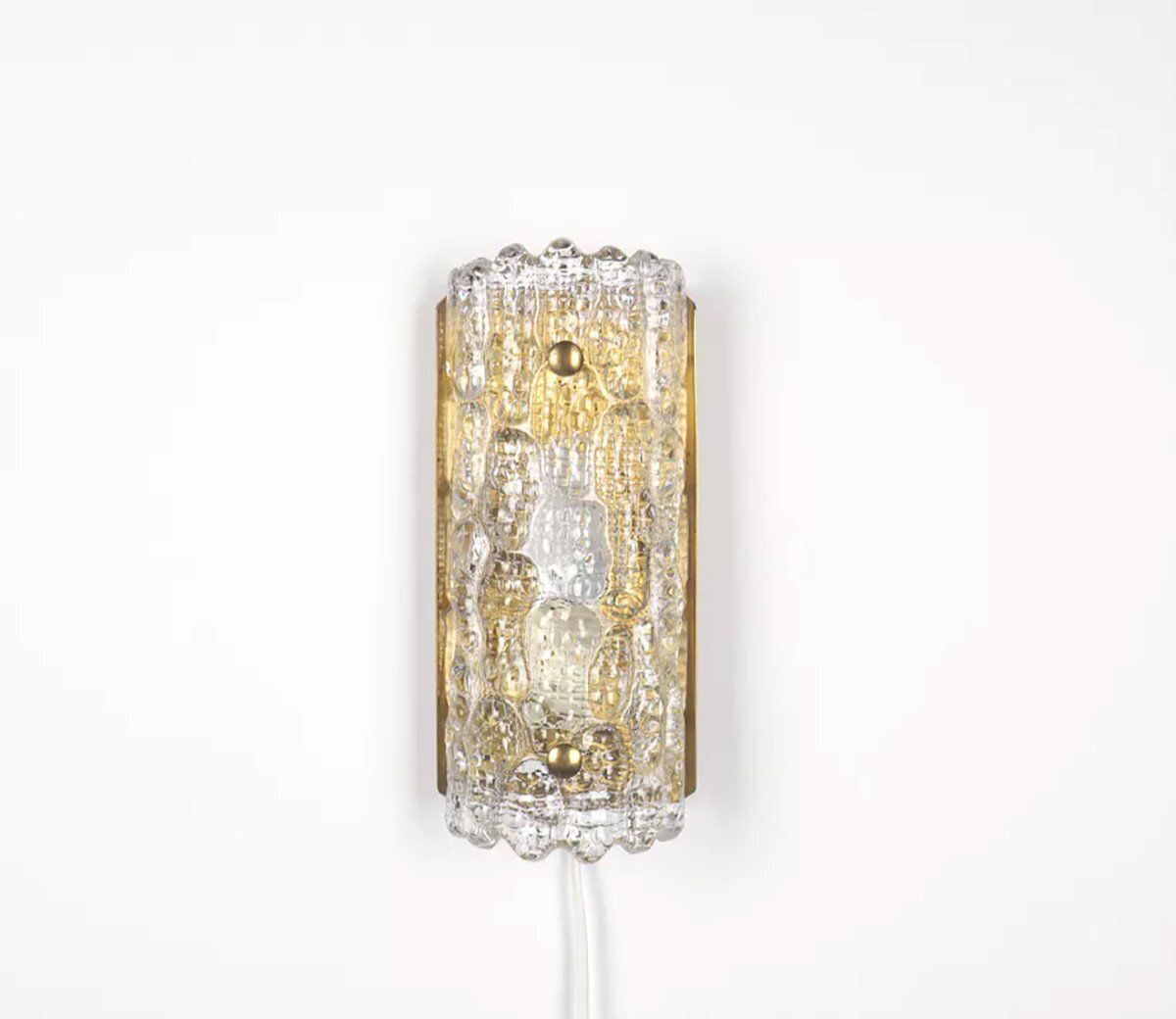Gefion Wall Lamp In Glass By Carl Fagerlund For Lyfa, 1960s