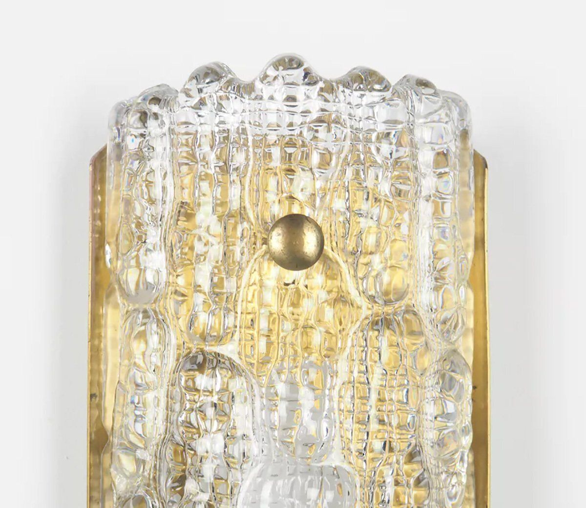 Gefion Wall Lamp In Glass By Carl Fagerlund For Lyfa, 1960s photo Lighting