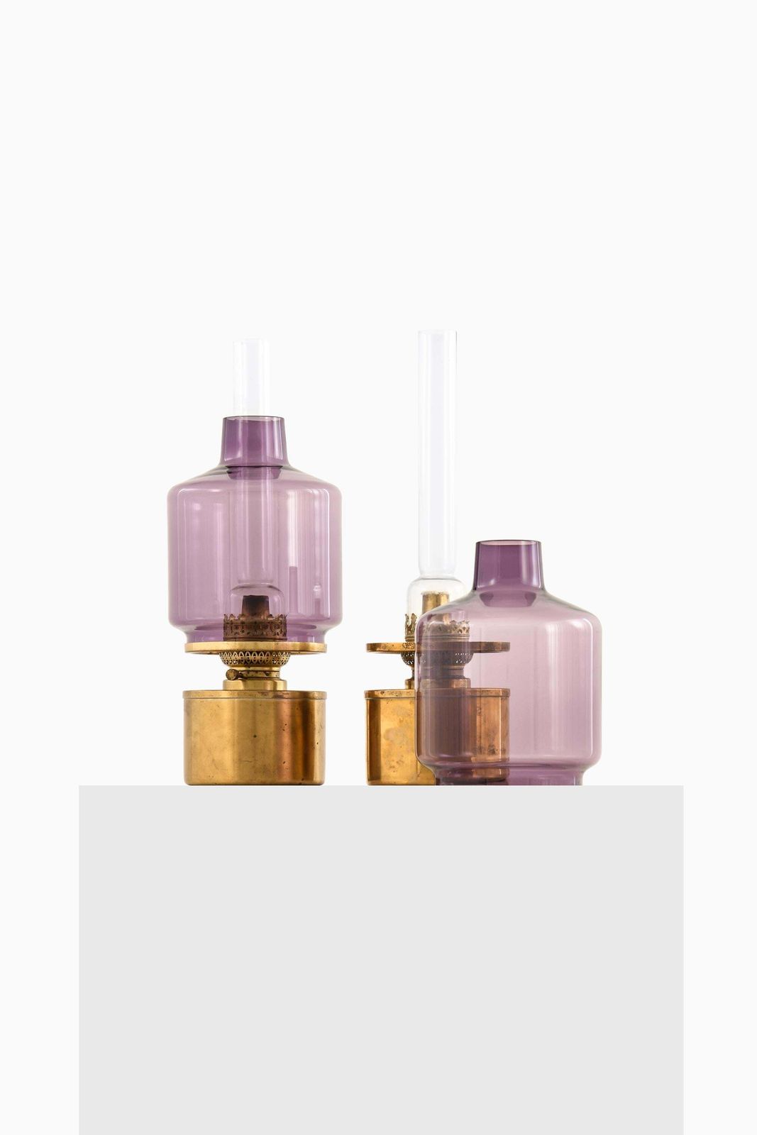 Rare Pair Of Kerosene/Oil Lamp Model L 47 By Hans Agne Jakobsson, 1950s photo 4861.0
