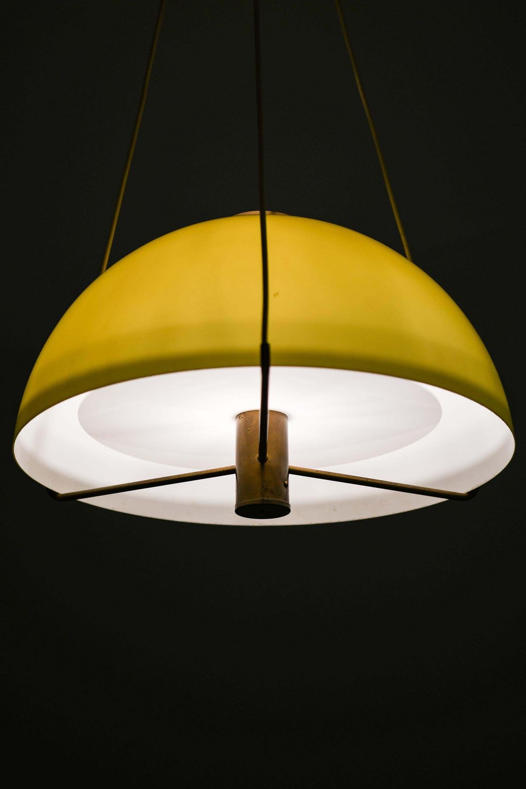 Rare Yellow Acrylic Ceiling Lamp By Anders Pehrson, 1960s photo vinterior
