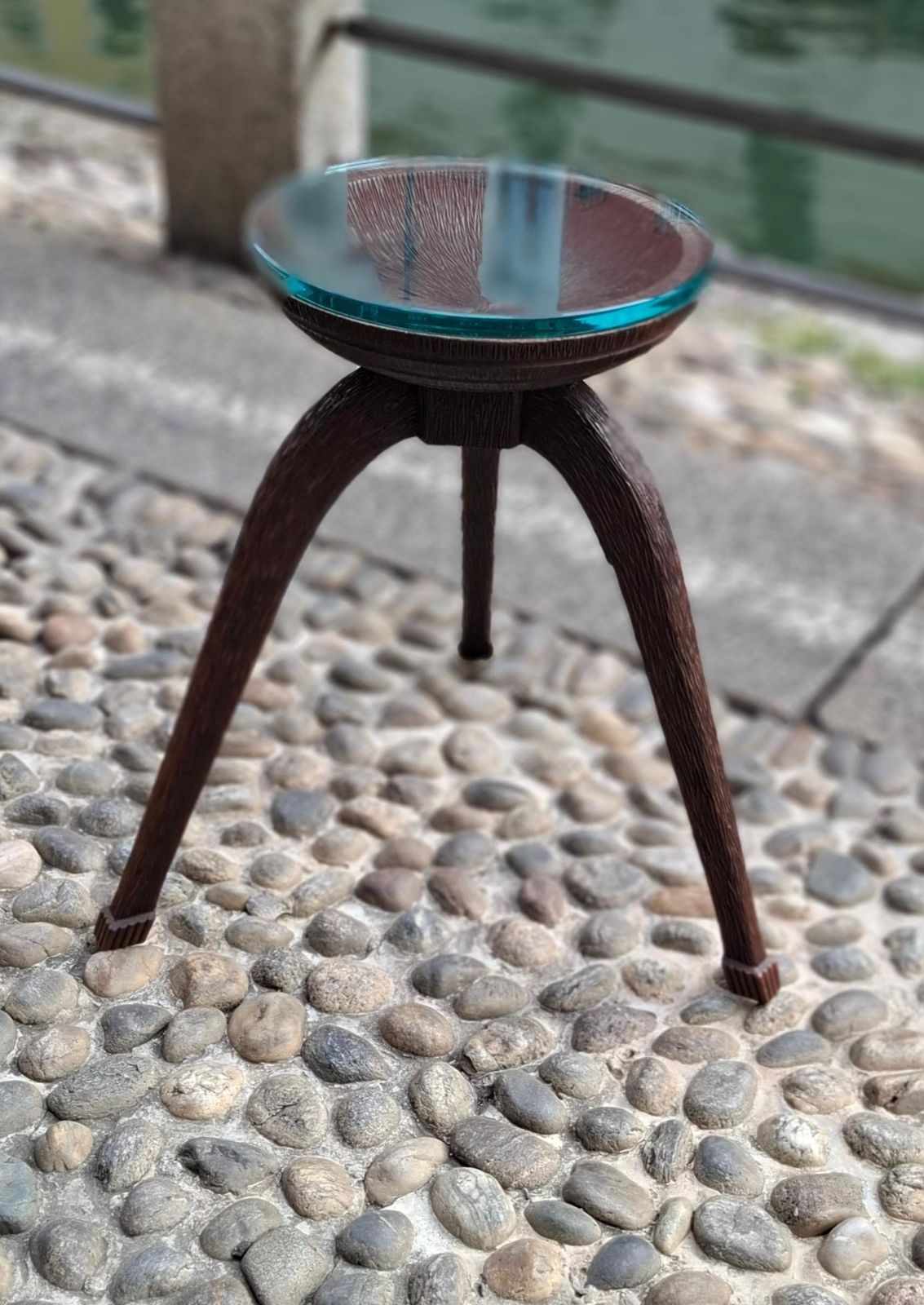 Fontana Arte Coffee Table Wood Glass 1950 Italy photo Furniture