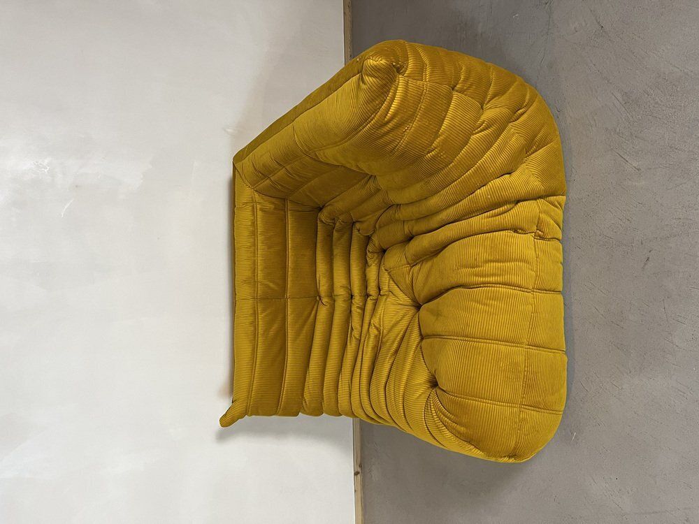 Goldenrod Togo Living Room Set By Michel Ducaroy For Ligne Roset, Set Of 5 photo 12086.0