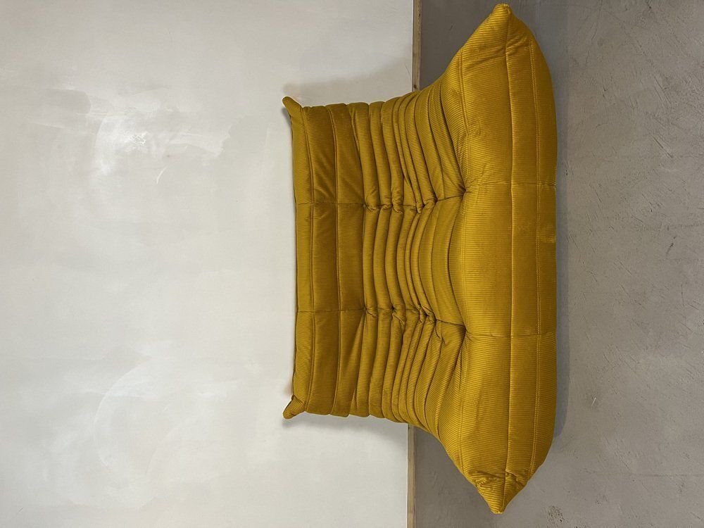 Goldenrod Togo Living Room Set By Michel Ducaroy For Ligne Roset, Set Of 5 photo vintage