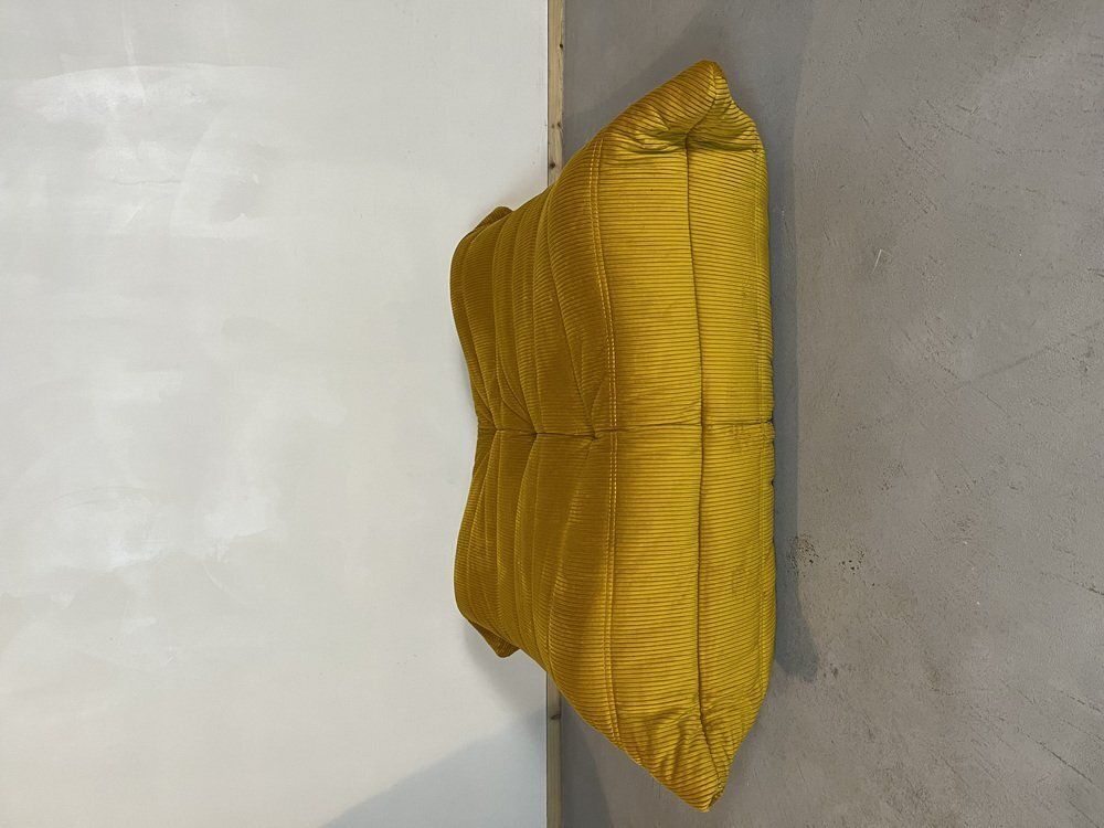 photo vintage Goldenrod Togo Living Room Set By Michel Ducaroy For Ligne Roset, Set Of 5