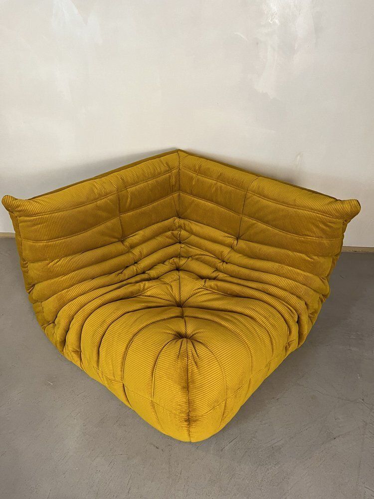 Goldenrod Togo Living Room Set By Michel Ducaroy For Ligne Roset, Set Of 5 photo Furniture