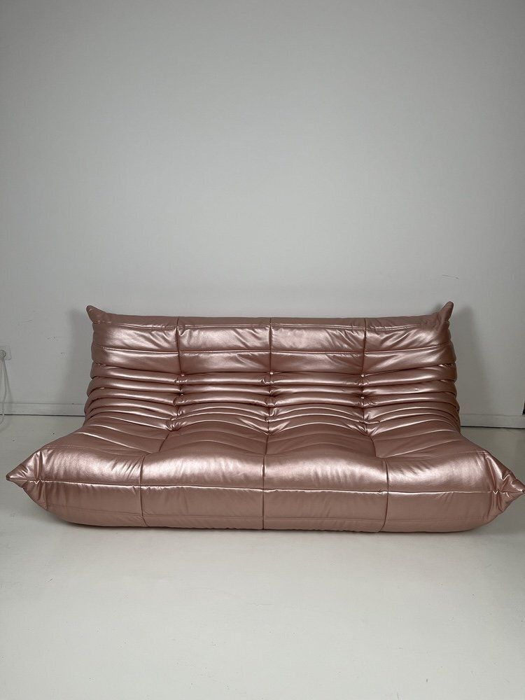 Pink Togo 3 Seater Sofa By Michel Ducaroy For Ligne Roset