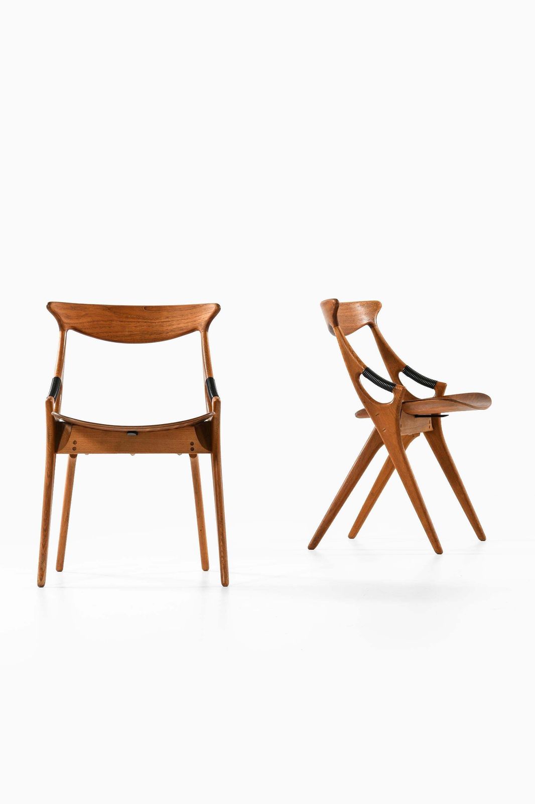 Set Of Six Dining Chairs, Model 210, By Arne Hovmand Olsen, 1957 photo for sale