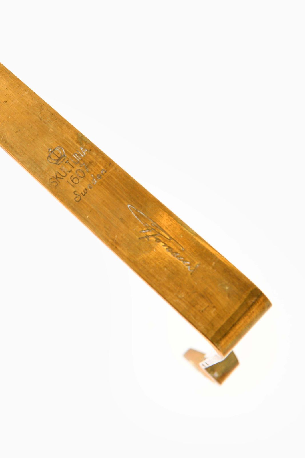 Candlesticks In Brass By Pierre Forssell For Skultuna, 1950s photo Home Decor