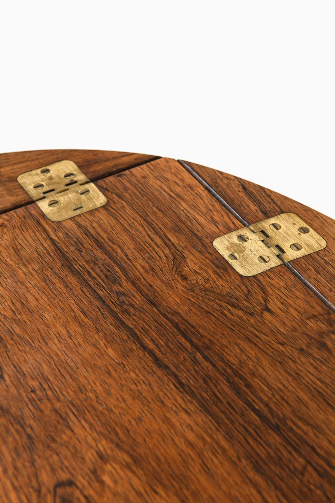 Butler's Tray Table In Rosewood And Brass By Svend Langkilde, 1950s photo Furniture