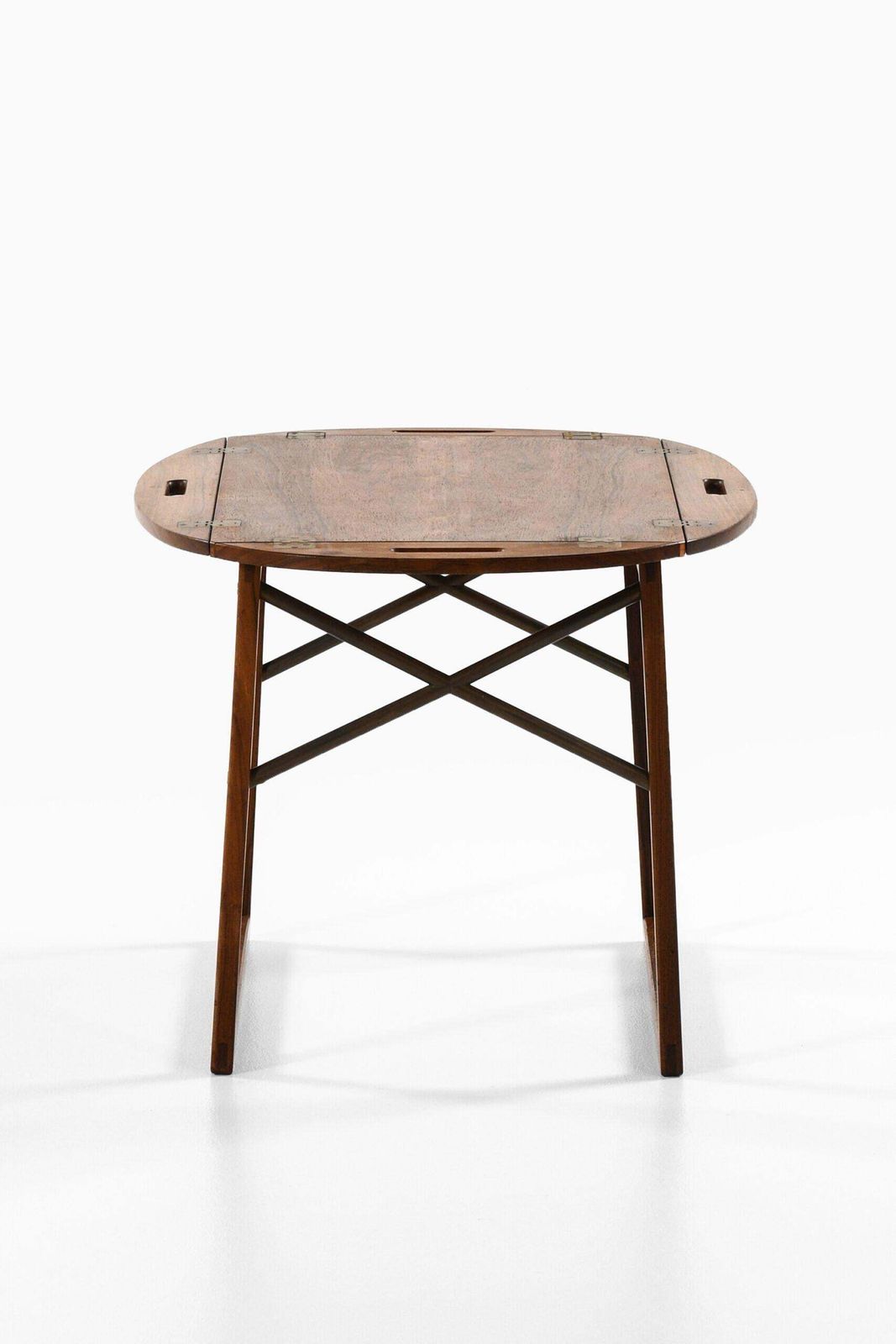 Butler's Tray Table In Rosewood And Brass By Svend Langkilde, 1950s photo 3403.0