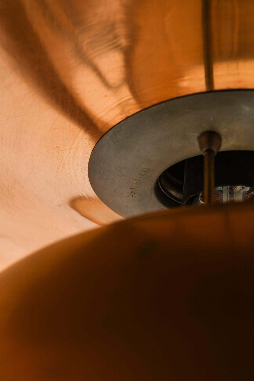 Ph 5/5 Ceiling Lamp In Copper And Nickel By Poul Henningsen, 1940s photo Lighting