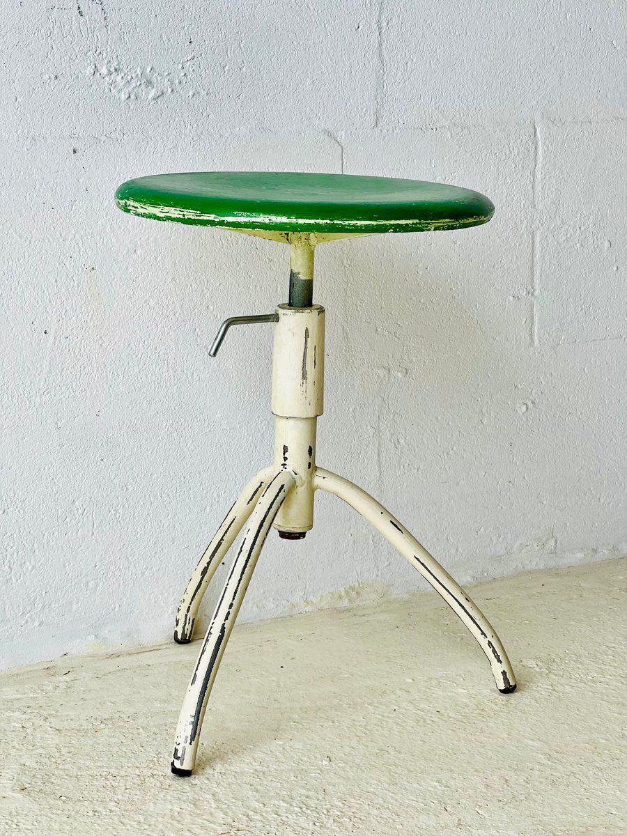 Vintage Industriële Kruk, Jaren 1970 photo Meubels