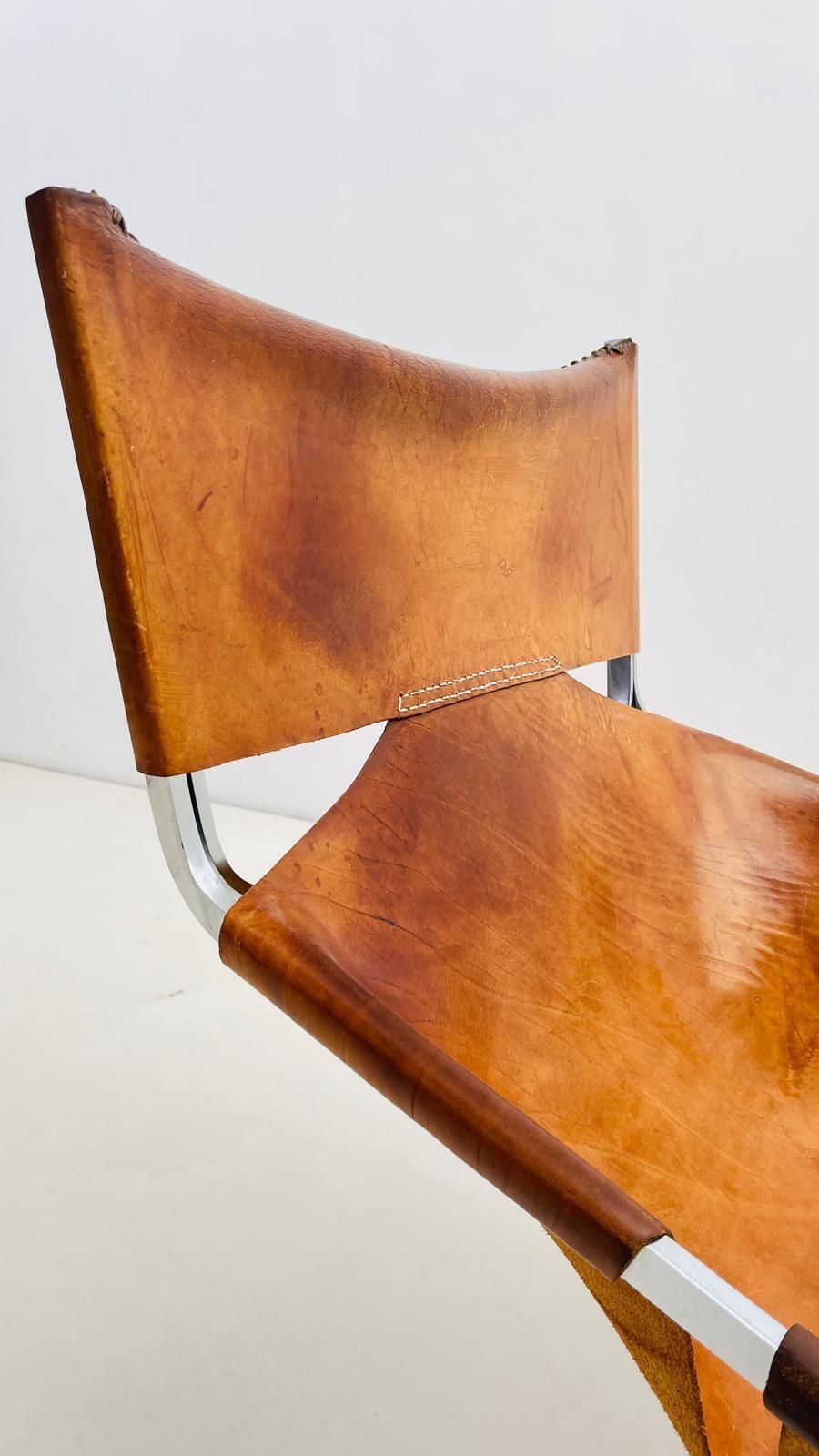 Furniture 'F444'  Leather Lounge Chair By Pierre Paulin For Artifort photo