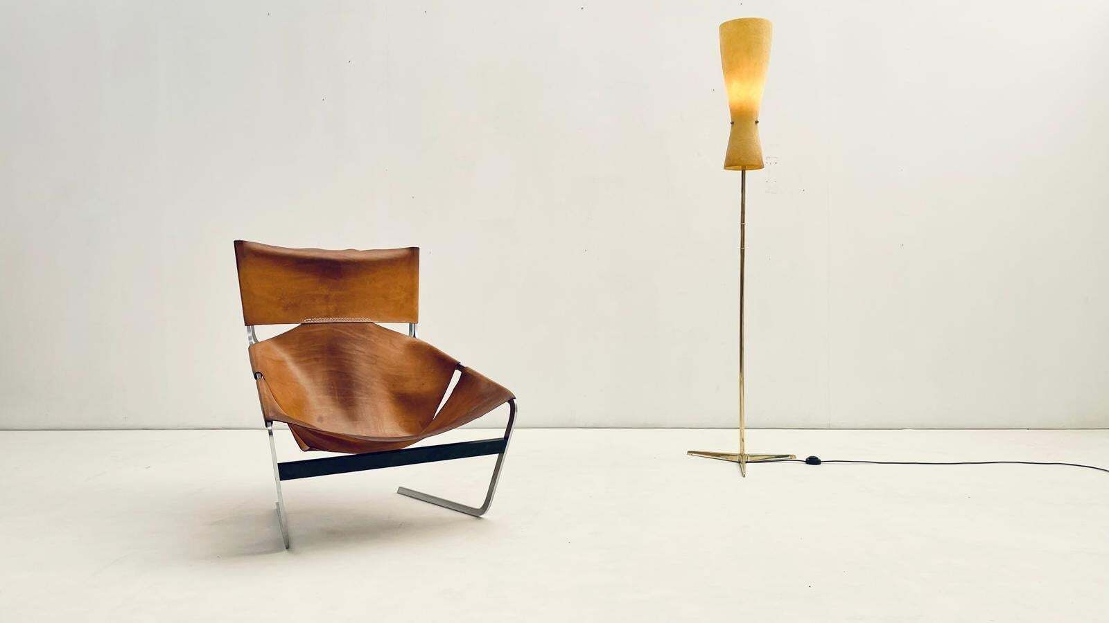 photo buy 'F444'  Leather Lounge Chair By Pierre Paulin For Artifort