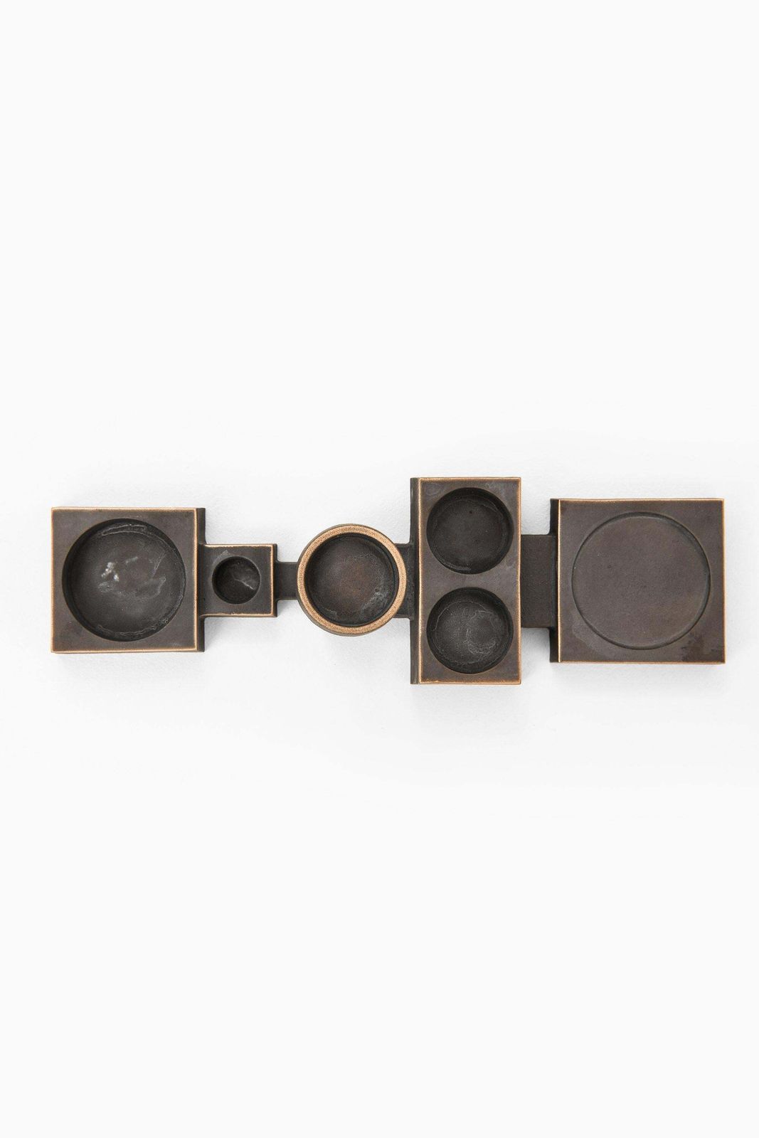 “Candle Collage” Candlestick In Bronze By Folkform, 2010 photo 3889.0
