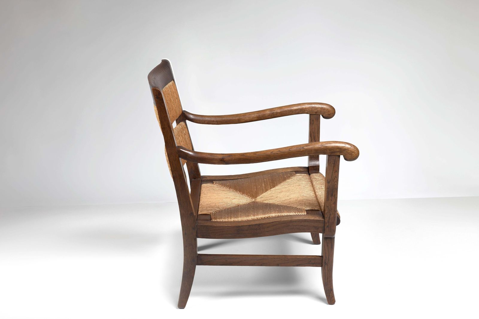 Pair Of French Oak Armchairs, France, 1950s photo vinterior