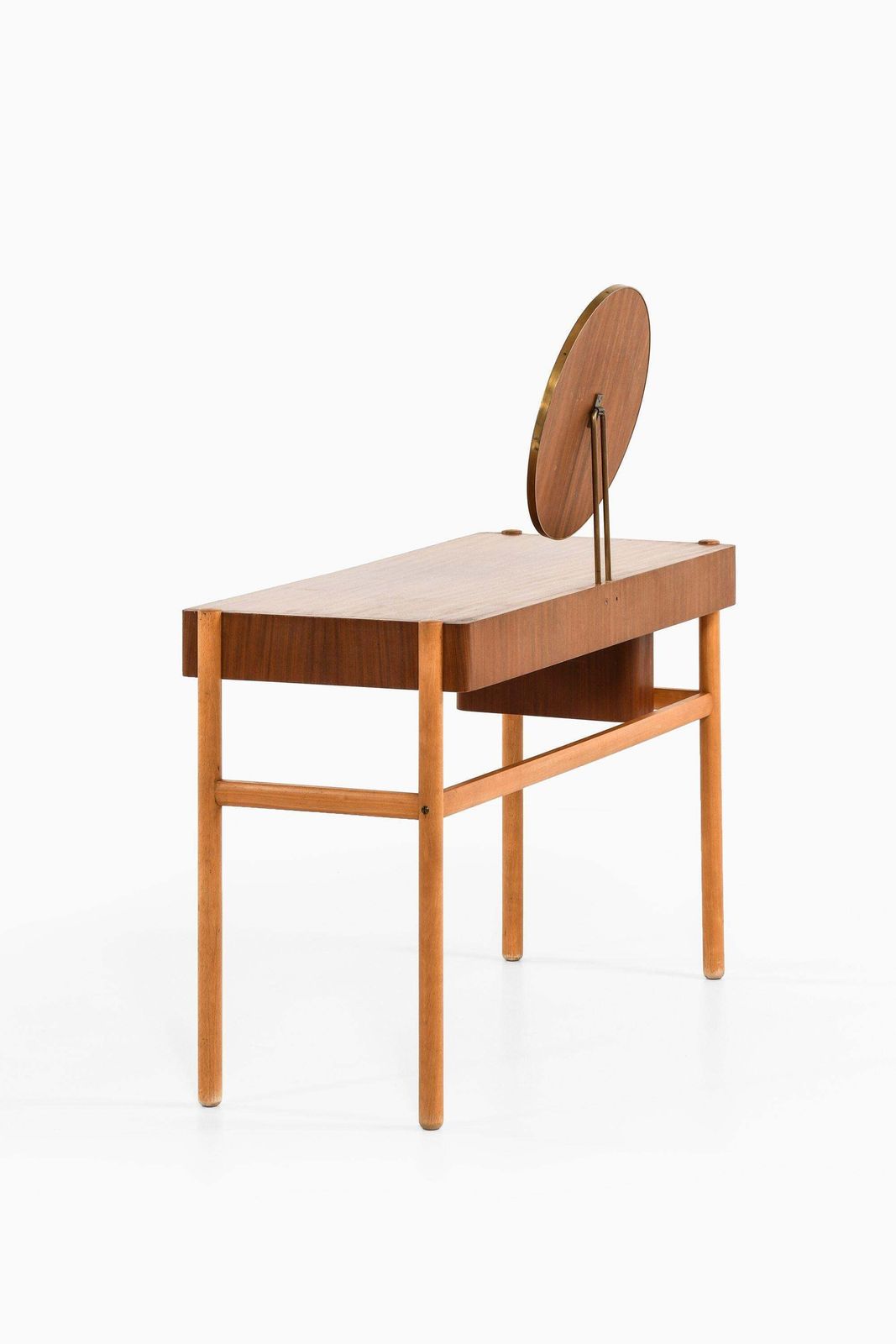 Vanity In Teak, Beech And Brass By Bertil Fridhagen, 1958 photo Furniture