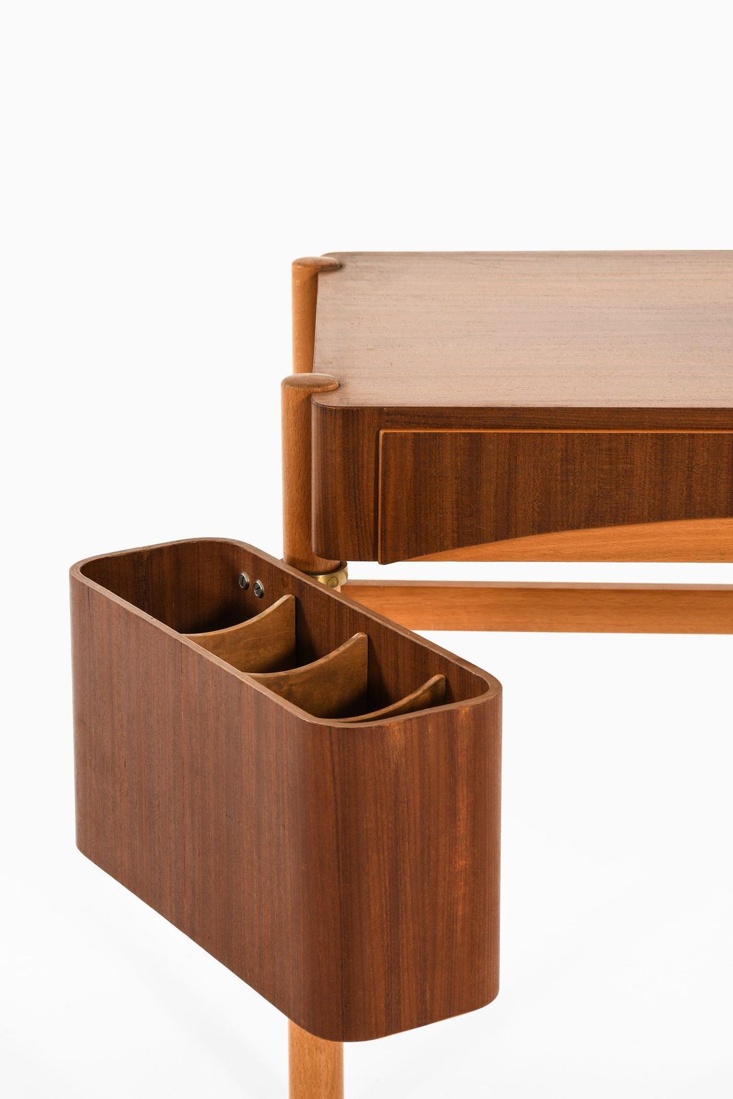Vanity In Teak, Beech And Brass By Bertil Fridhagen, 1958 photo vinterior