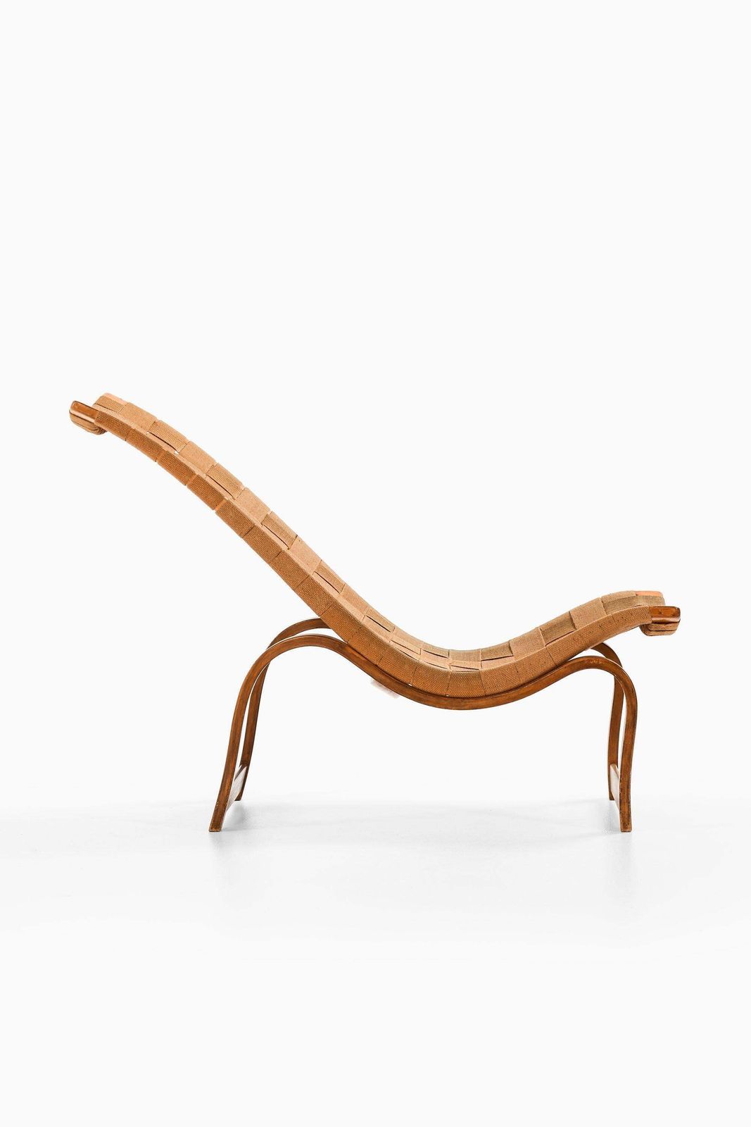 Early Lounge Chair In Stained Birch And Hemp Webbing By Bruno Mathsson, 1936 photo furniture