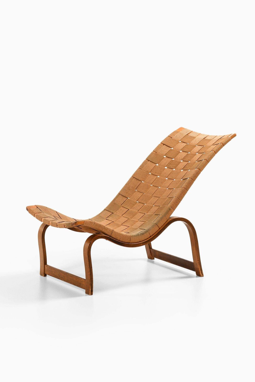 Early Lounge Chair In Stained Birch And Hemp Webbing By Bruno Mathsson, 1936 photo 8945.0