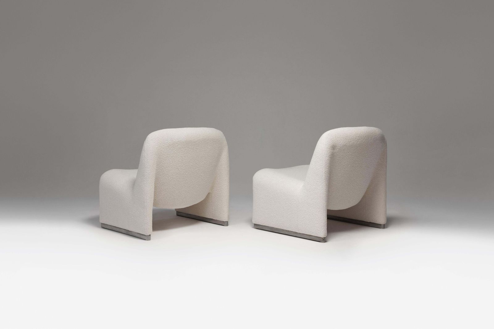 Vintage Alky Chairs In Off White Fabric By Giancarlo Piretti For Artifort, 1970s photo furniture