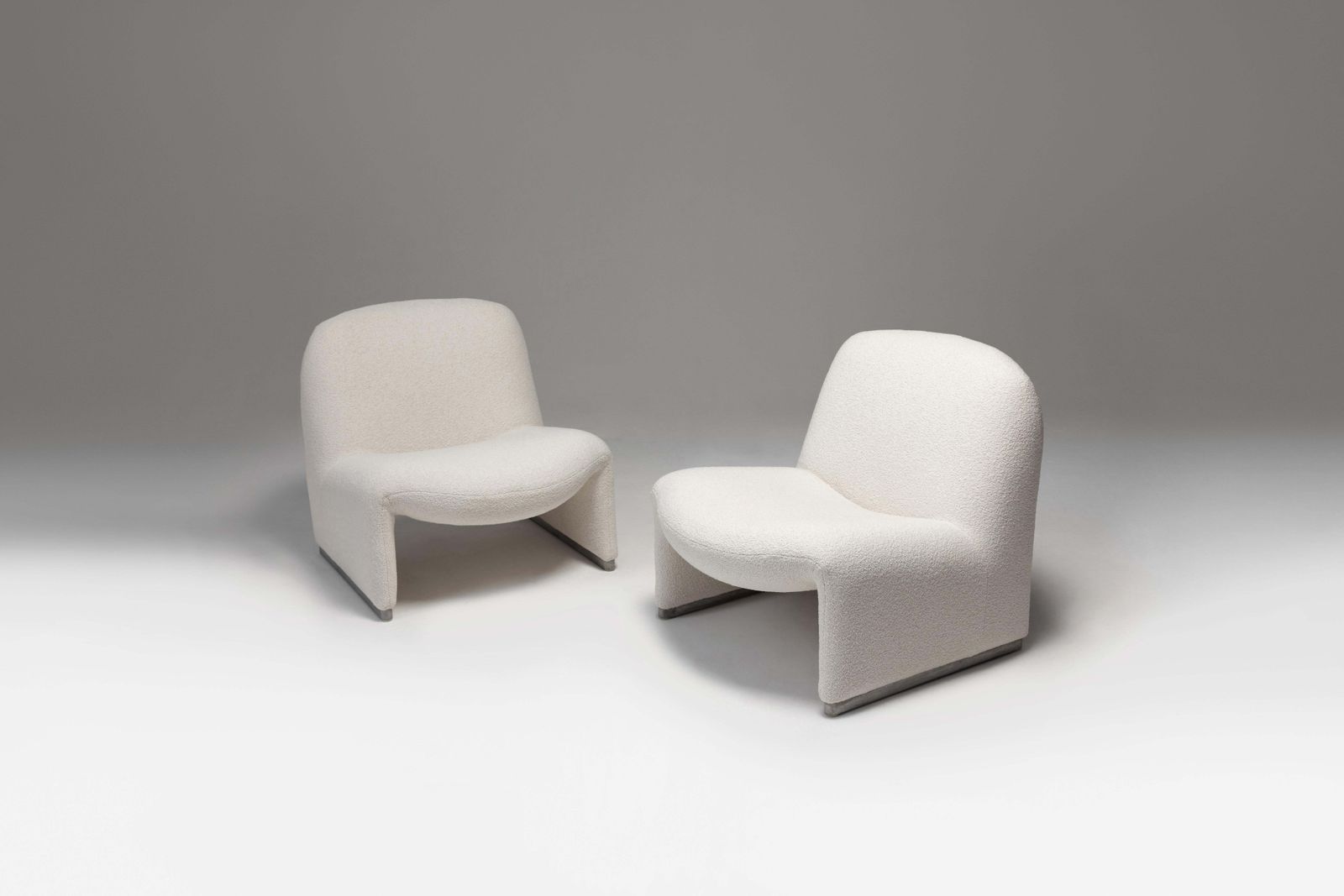 Vintage Alky Chairs In Off White Fabric By Giancarlo Piretti For Artifort, 1970s photo 5086.0