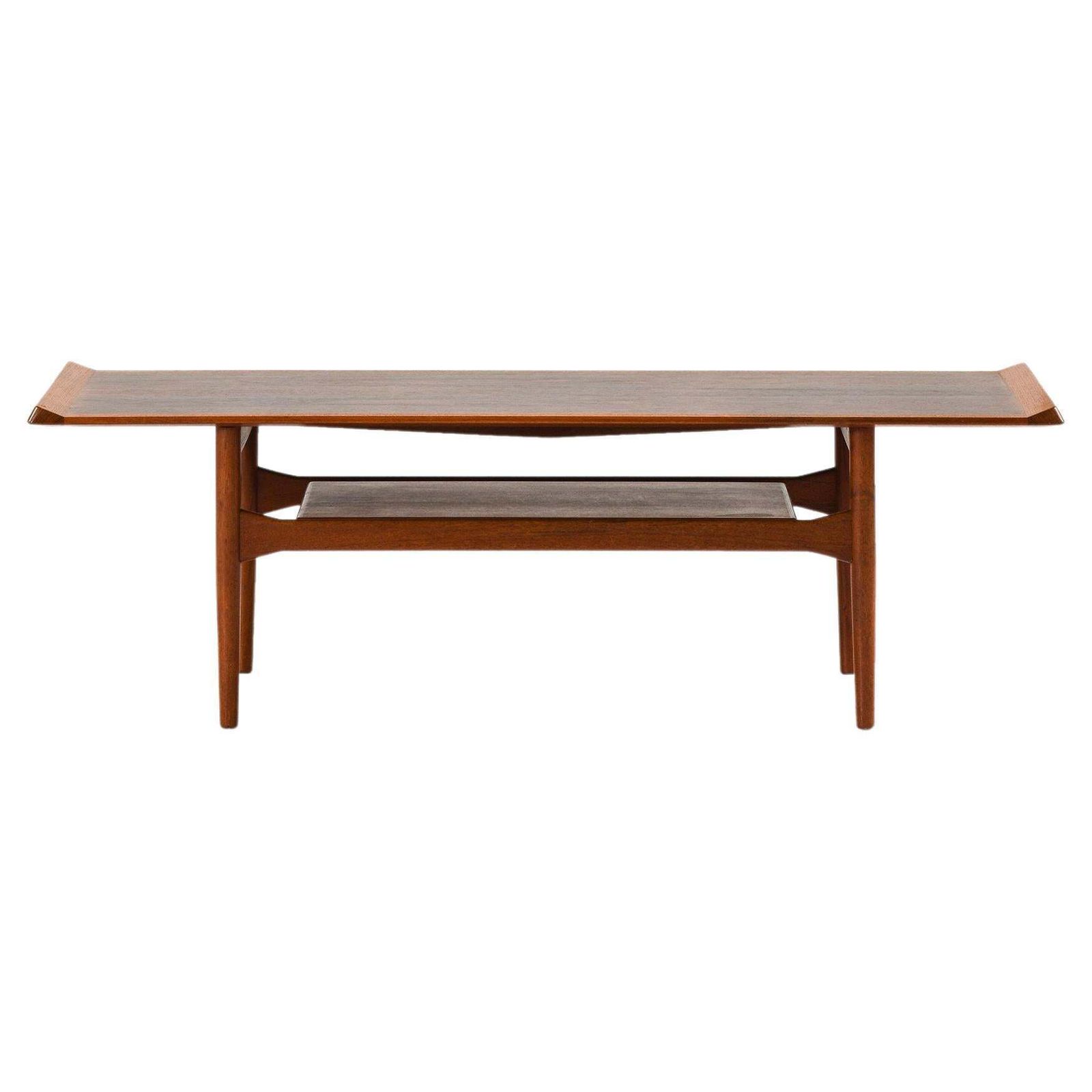 Coffee Table In Rosewood And Teak By Ib Kofod Larsen, 1950's