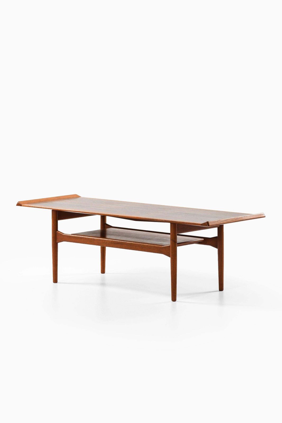 Coffee Table In Rosewood And Teak By Ib Kofod Larsen, 1950's photo for sale