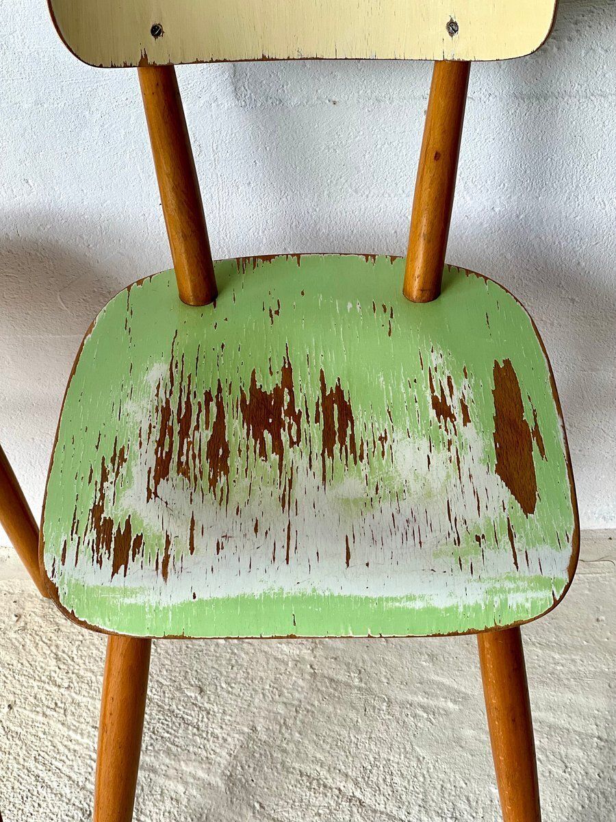 photo furniture Eetkamerstoelen Van Ton, 1960, Set Van 4