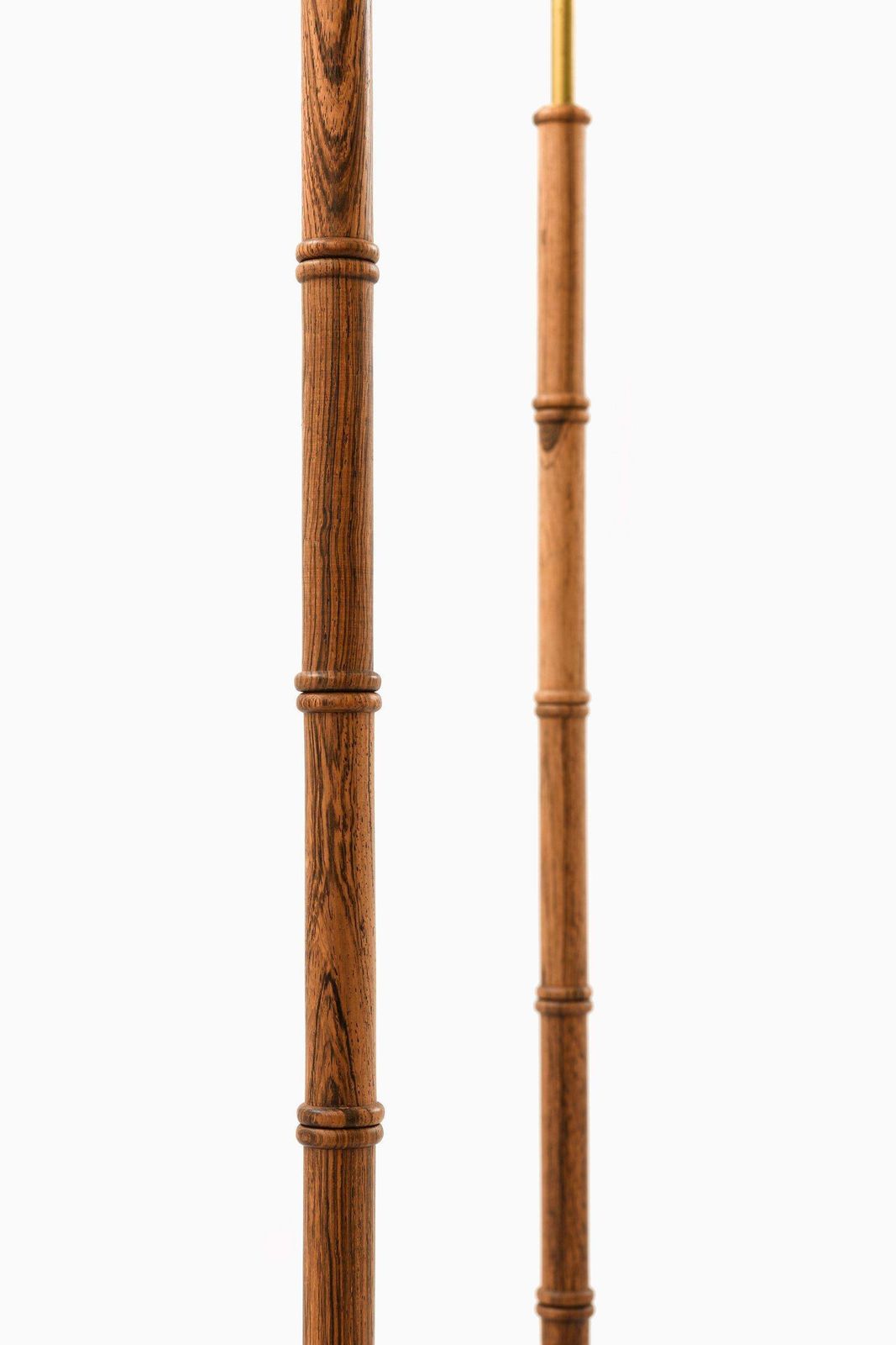 Pair Of Floor Lamps In Rosewood And Brass, 1950's photo furniture