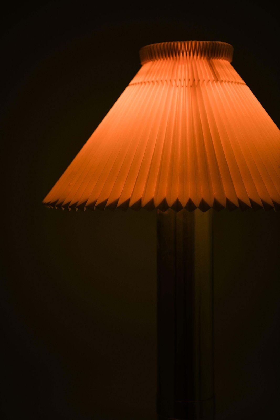 Rare Pair Of Tall Table Lamps In Brass, 1960's photo for sale