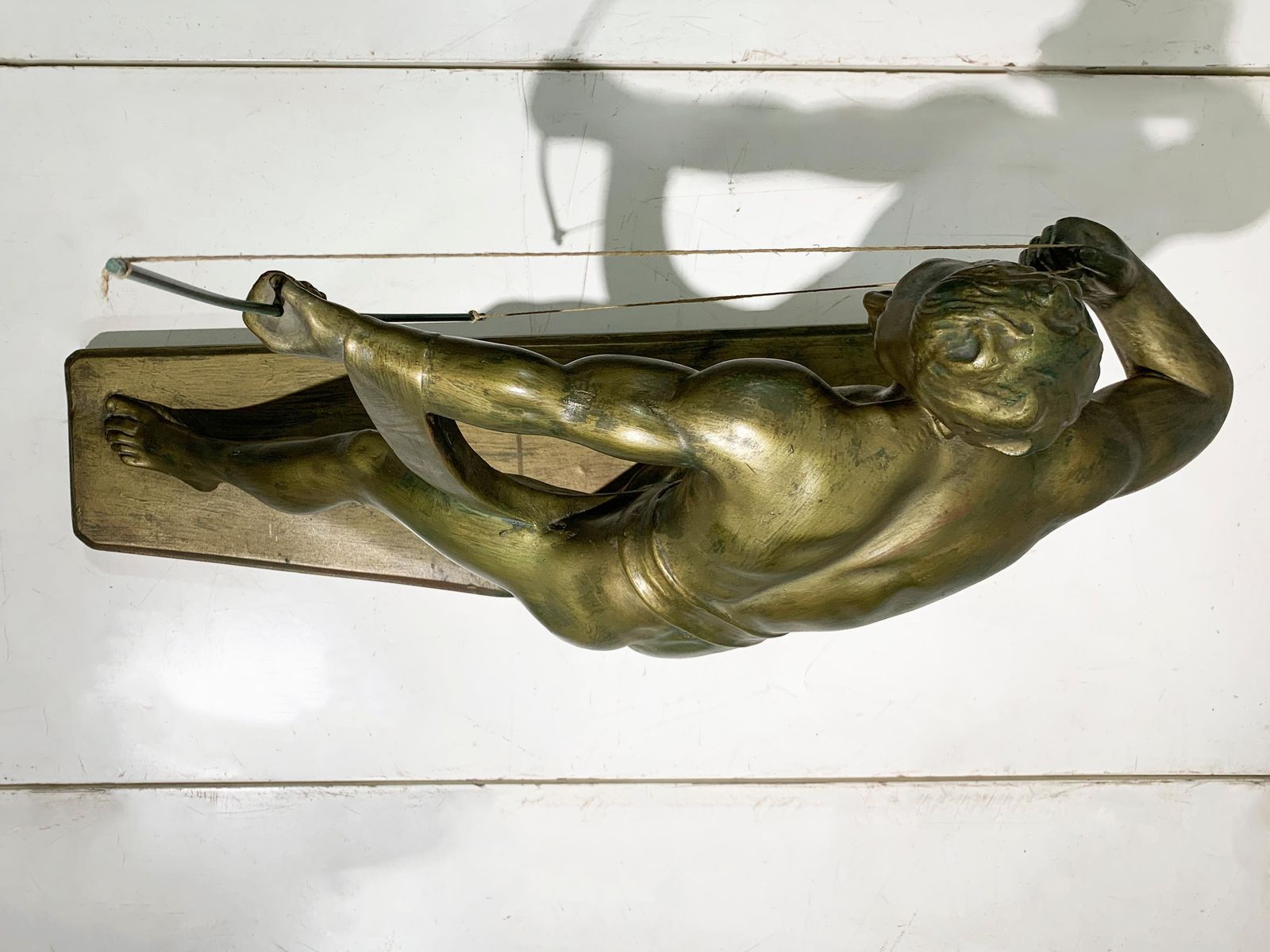 2828.0 Art Deco Terracotta Metal Patinated Sculpture Engraved "Maf" And Numbered 306 photo