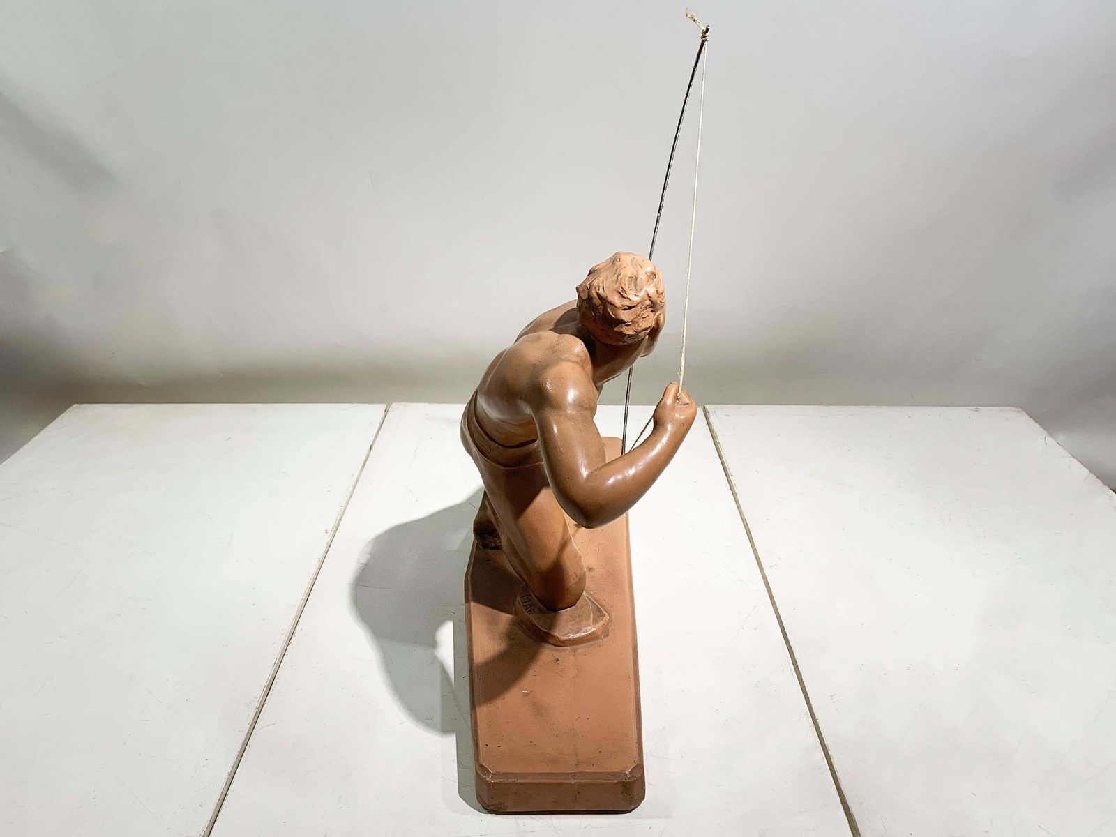 Art Deco Archer Sculpture In Terracotta Attributed Salvatore Melani, Circa 1920s photo buy