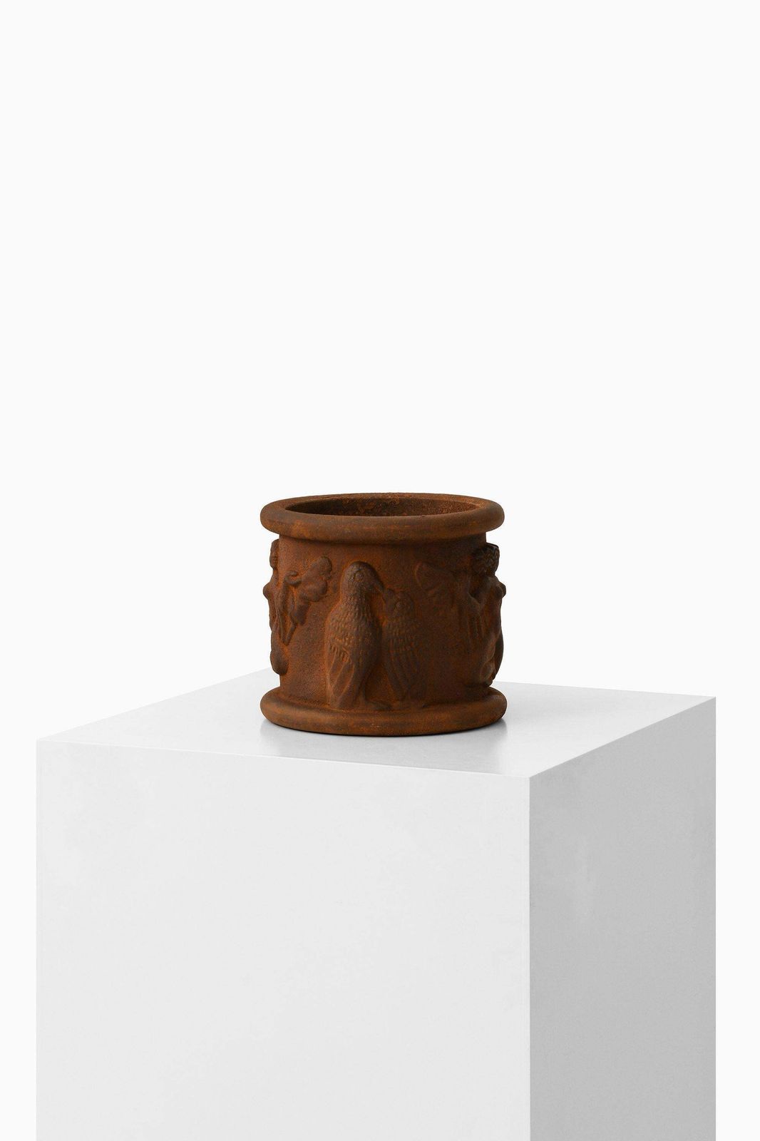 Pair Of Urns No.1 In Cast Iron By Anna Petrus, 1927 photo Home Decor