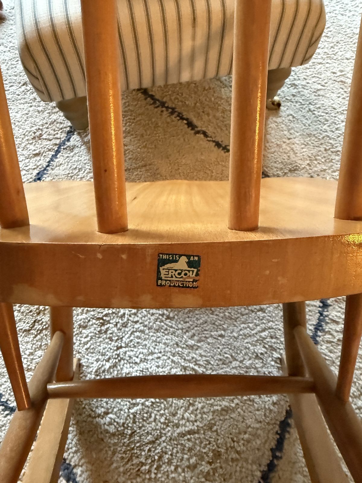 Ercol Windsor Elm Rocking Chair(s) 1950 1960s photo furniture