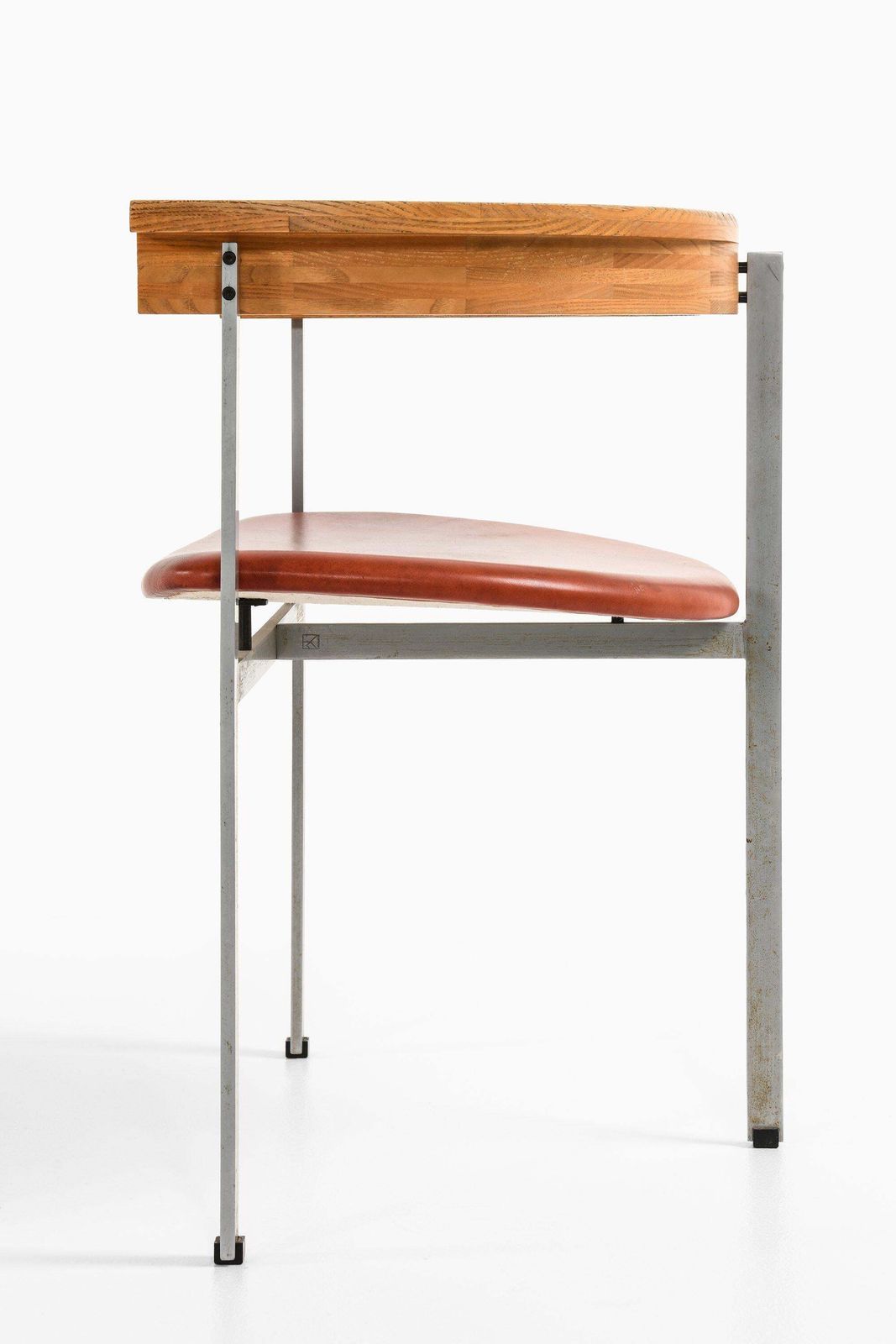 Armchair In Steel, Ash And Original Leather By Poul Kjærholm, 1950's photo Furniture