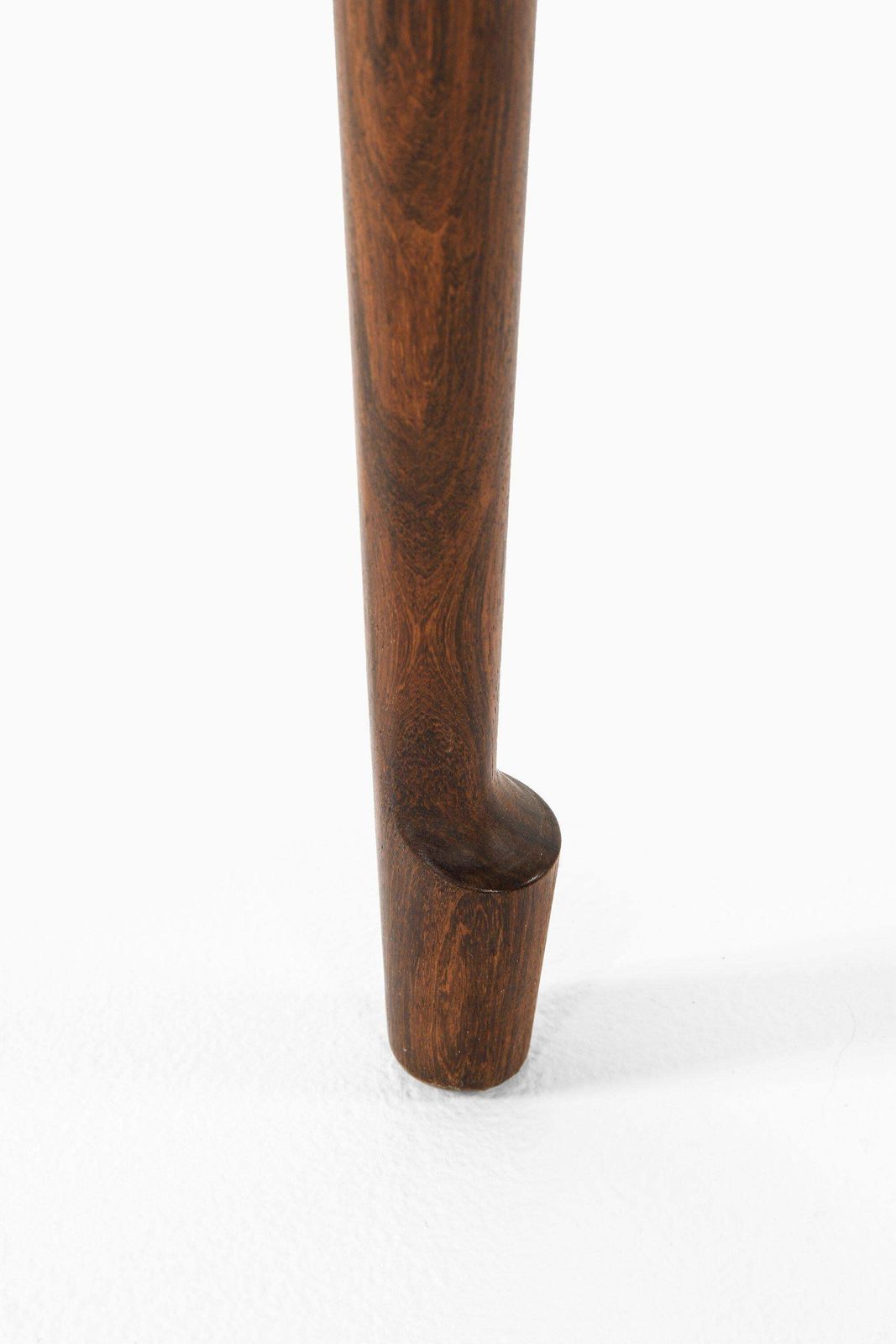 Pair Of Stools In Rosewood And Woven Cane By Bernt Petersen, 1950's photo vintage