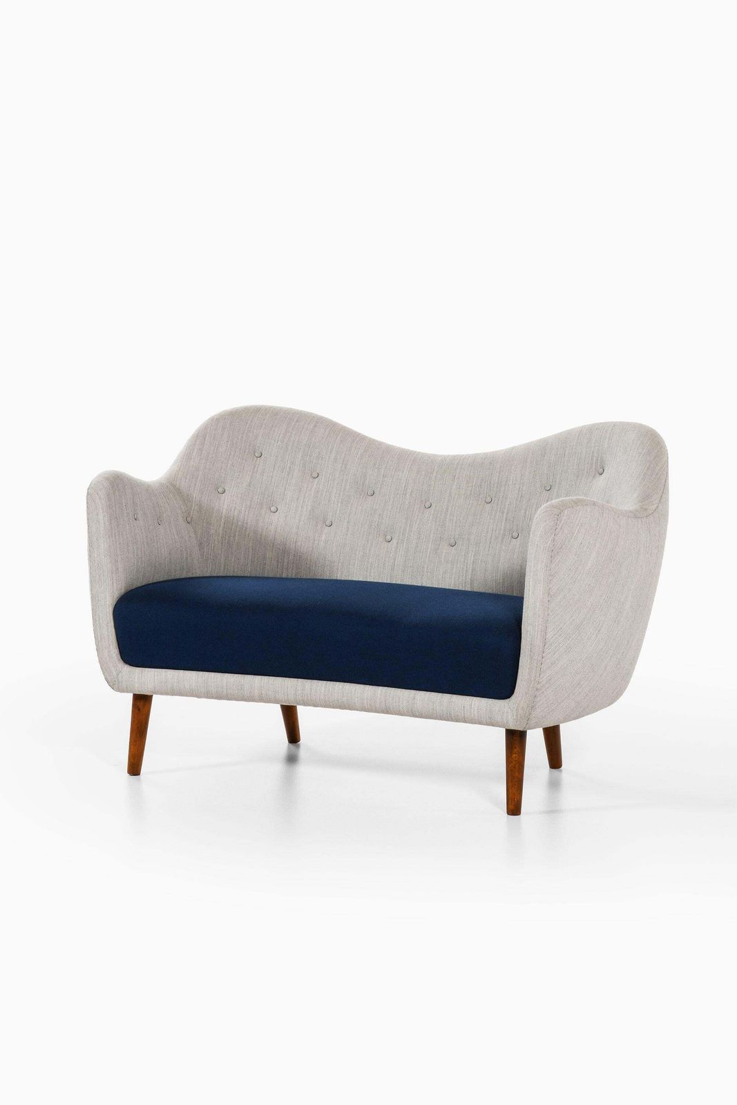Sofa In Stained Beech Legs And Reupholstered By Finn Juhl, 1946 photo furniture