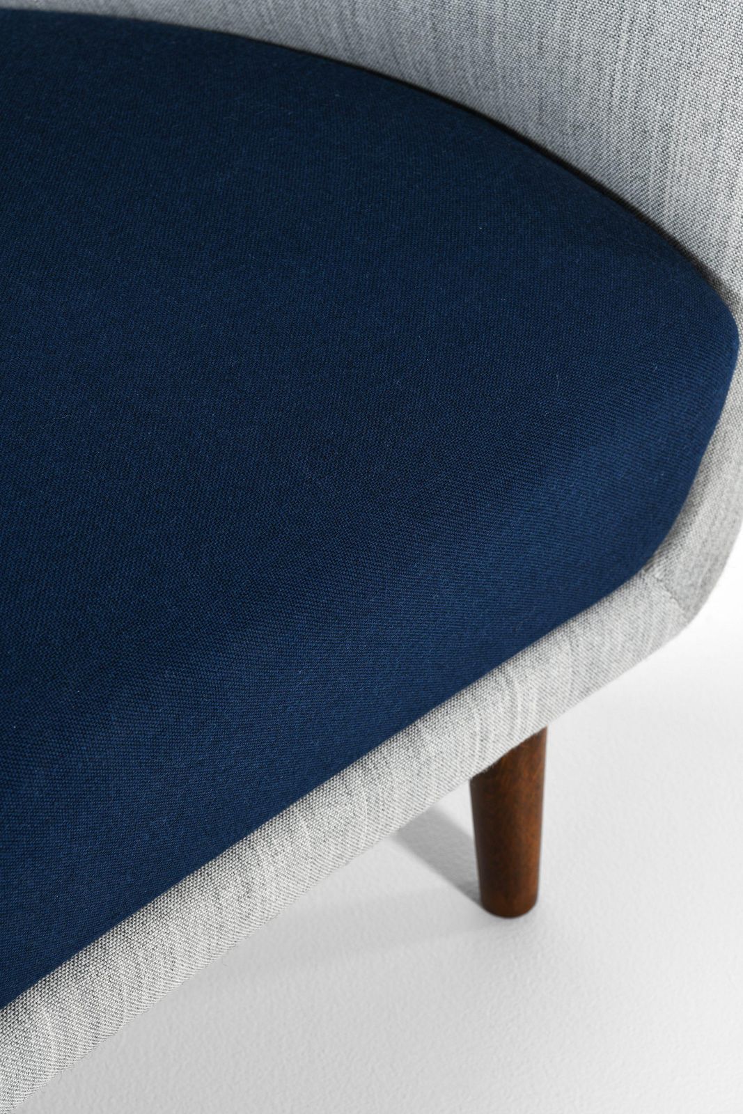 Furniture Sofa In Stained Beech Legs And Reupholstered By Finn Juhl, 1946 photo