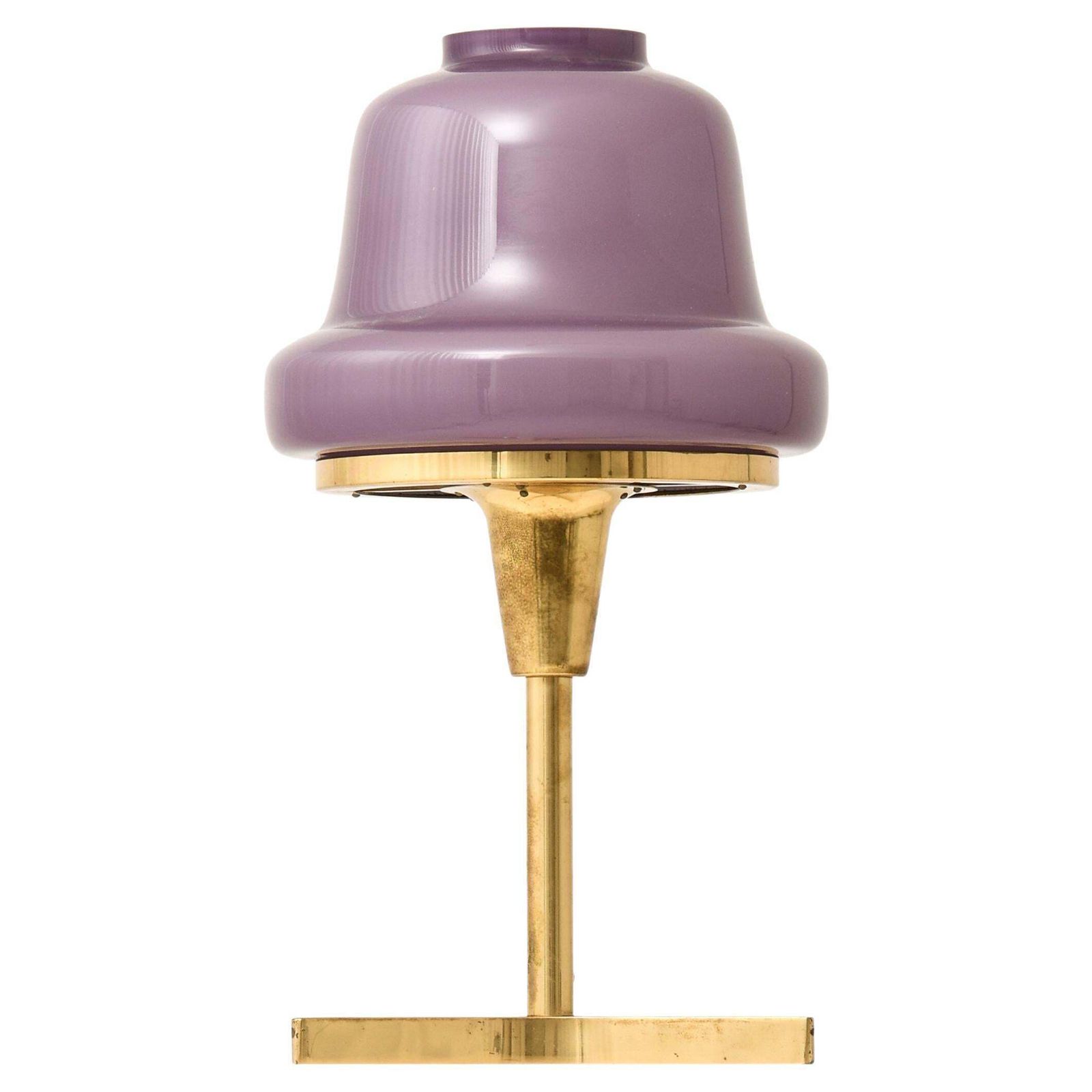 Table Lamp In Brass And Glass By Hans Agne Jakobsson, 1950's